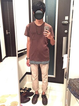 「SRIVER（スリヴァー）のアイテム（アクセサリー）」を使った、リッキーさん（メンズ・168cm）の夏コーディネート