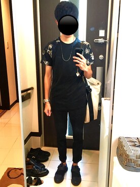 「SRIVER（スリヴァー）のアイテム（アクセサリー）」を使った、リッキーさん（メンズ・168cm）の夏コーディネート