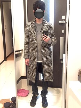 「SRIVER（スリヴァー）のアイテム（アクセサリー）」を使った、リッキーさん（メンズ・168cm）の秋コーディネート