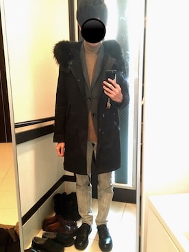 「DOLCE&GABBANA（ドルチェアンドガッバーナ）のアイテム（ニット/セーター）」を使った、リッキーさん（メンズ・168cm）の冬コーディネート