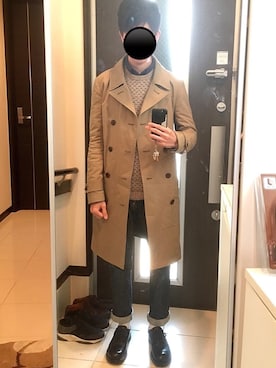 「Abercrombie&Fitch（アバークロンビーアンドフィッチ）のアイテム（ニット/セーター）」を使った、リッキーさん（メンズ・168cm）の春コーディネート