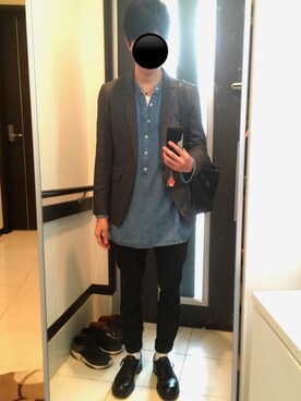 「Stutostein Nolley's（シュテットシュタインノーリーズ）のアイテム（バッグ）」を使った、リッキーさん（メンズ・168cm）の春コーディネート