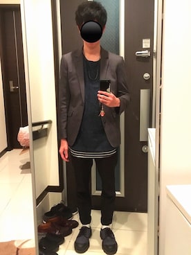 「SRIVER（スリヴァー）のアイテム（アクセサリー）」を使った、リッキーさん（メンズ・168cm）の春コーディネート