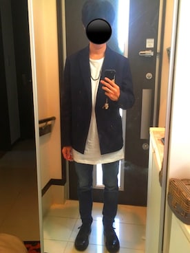 「SRIVER（スリヴァー）のアイテム（アクセサリー）」を使った、リッキーさん（メンズ・168cm）の秋コーディネート