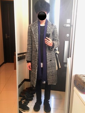 「SRIVER（スリヴァー）のアイテム（アクセサリー）」を使った、リッキーさん（メンズ・168cm）の冬コーディネート