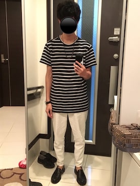 「SRIVER（スリヴァー）のアイテム（アクセサリー）」を使った、リッキーさん（メンズ・168cm）の夏コーディネート