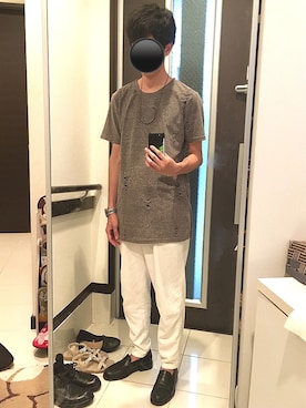 「SRIVER（スリヴァー）のアイテム（アクセサリー）」を使った、リッキーさん（メンズ・168cm）の秋コーディネート