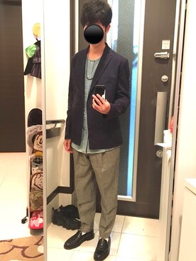 「SRIVER（スリヴァー）のアイテム（アクセサリー）」を使った、リッキーさん（メンズ・168cm）の秋コーディネート
