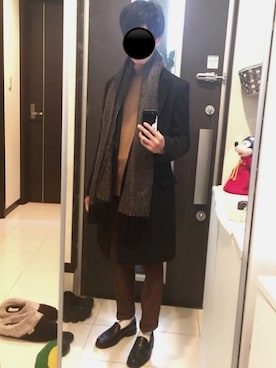 「DOLCE&GABBANA（ドルチェアンドガッバーナ）のアイテム（ニット/セーター）」を使った、リッキーさん（メンズ・168cm）の冬コーディネート