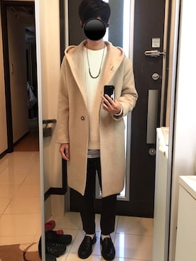 「SRIVER（スリヴァー）のアイテム（アクセサリー）」を使った、リッキーさん（メンズ・168cm）の冬コーディネート