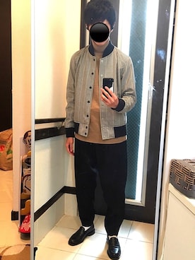 「DOLCE&GABBANA（ドルチェアンドガッバーナ）のアイテム（ニット/セーター）」を使った、リッキーさん（メンズ・168cm）の冬コーディネート