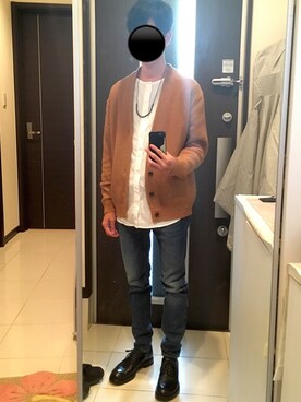 「SRIVER（スリヴァー）のアイテム（アクセサリー）」を使った、リッキーさん（メンズ・168cm）の秋コーディネート