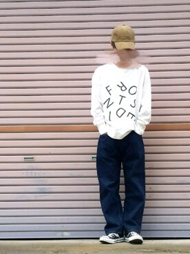 「BACK NUMBER（バックナンバー）のアイテム（キャップ）」を使った、んたさん（メンズ・158cm）の秋コーディネート