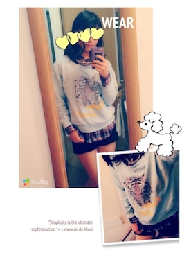 「Momo（Momo）のアイテム」を使った、ほたるさん（レディース・158cm）の冬コーディネート