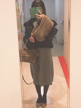 ほたるさん（レディース・159cm）の冬コーディネート