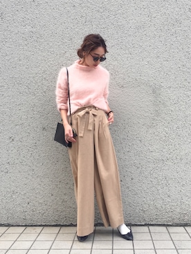 TOMOMI KANATAさん(レディース・162cm)の冬コーディネート