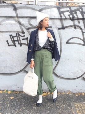 TOMOMI KANATAさん（レディース・162cm）の冬コーディネート