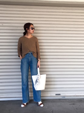 TOMOMI KANATAさん（レディース・162cm）の冬コーディネート