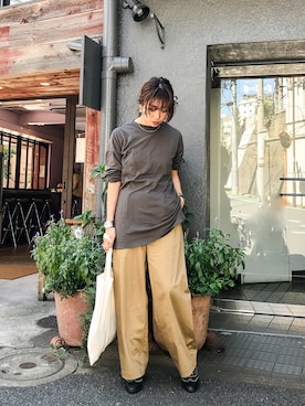 TOMOMI KANATAさん（レディース・162cm）の秋コーディネート