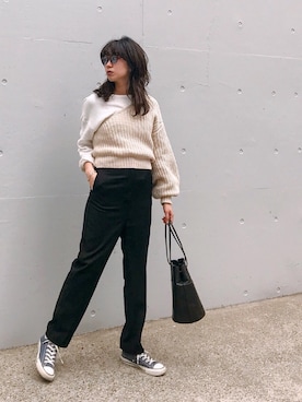 TOMOMI KANATAさん（レディース・162cm）の春コーディネート