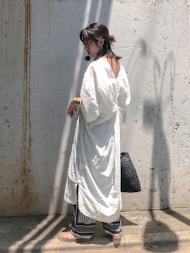 TOMOMI KANATAさん（レディース・162cm）の夏コーディネート