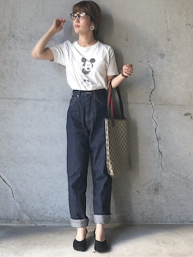 「ANATOMICA（アナトミカ）の【ANATOMICA】618 MARILYN（デニムパンツ）」を使った、izuminさん（レディース・162cm）の春コーディネート