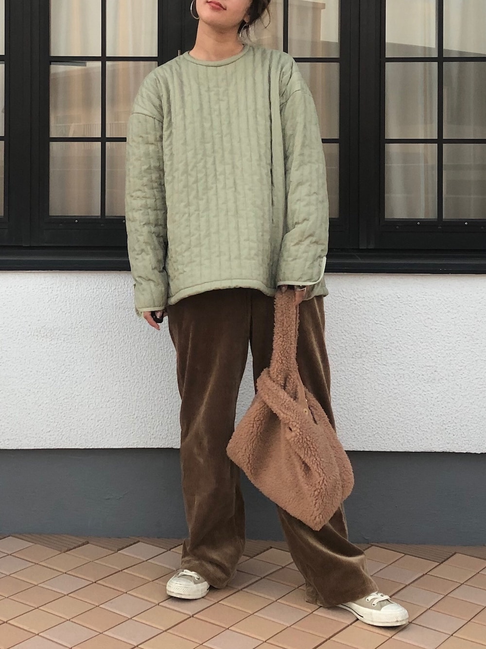 ＜6(ROKU)＞STRIPE QUILTING PULLOVER/カットソー 6(ROKU)＞STRIPE QUILTING PULLOVER/カットソー