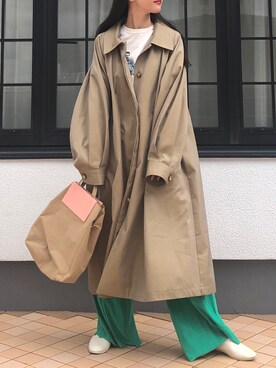 「Acne Studios（アクネストゥディオズ）のアイテム（ハンドバッグ）」を使った、izuminさん（レディース・162cm）の冬コーディネート