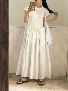 「manonfripes（マノンフリップ）のアイテム（ワンピース/ドレス）」を使った、izuminさん（レディース・162cm）の夏コーディネート