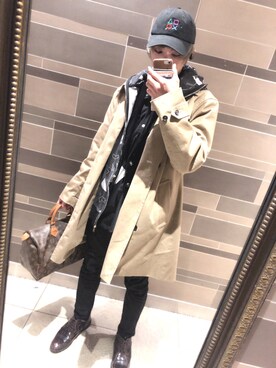 Banana Republic バナナリパブリック のトレンチコートを使ったメンズ人気ファッションコーディネート Wear