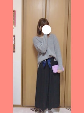 「aveil（アベイル）のアイテム（パンツ）」を使った、NON.さん（レディース・164cm）の春コーディネート