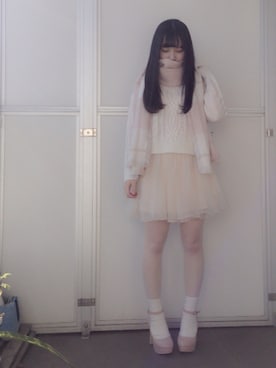 「MISCH MASCH（ミッシュマッシュ）のアイテム（その他）」を使った、seikaさん（レディース・152cm）の冬コーディネート