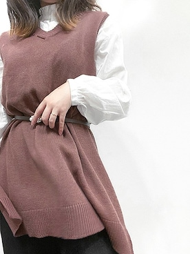 「Tanje（タンジェ）のアイテム」を使った、本社スタッフ（BLOOM ONLINE STORE）さん（レディース・156cm）の秋コーディネート