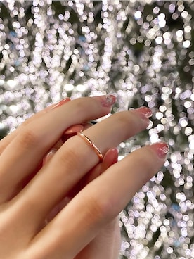 「BLOOM（ブルーム）のアイテム（リング）」を使った、本社スタッフ（BLOOM ONLINE STORE）さん（レディース・156cm）の冬コーディネート