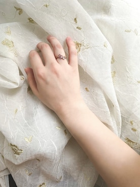 「BLOOM（ブルーム）のアイテム（リング）」を使った、本社スタッフ（BLOOM ONLINE STORE）さん（レディース・156cm）の夏コーディネート