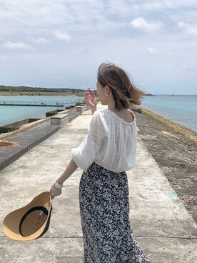 「Another Edition」｜「アイテム（スカート）」を使った、iさん（レディース・160cm）の春コーディネート