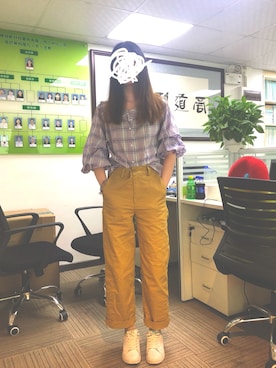 「cache cache（カシュ カシュ）のアイテム（トップス）」を使った、面包小姐有大梦想さん（レディース・162cm）の秋コーディネート