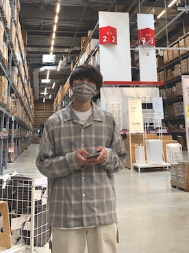「O（オー）のアイテム（パンツ）」を使った、朝飯こんどうさん（メンズ・175cm）の春コーディネート