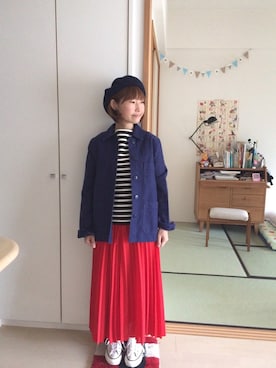 「スカーチョ」｜「アイテム（カバーオール）」を使った、𝚝𝚊𝚔𝚊𝚔𝚘さん（レディース・150cm）の春コーディネート
