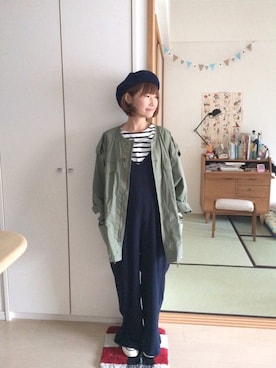 「JOURNAL STANDARD（ジャーナルスタンダード）のアイテム（つなぎ/オールインワン）」を使った、𝚝𝚊𝚔𝚊𝚔𝚘さん（レディース・150cm）の春コーディネート