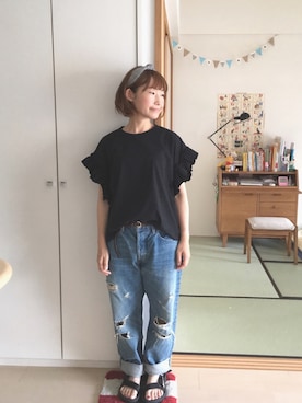 「ママスタイル」｜𝚝𝚊𝚔𝚊𝚔𝚘さん（レディース・150cm）の夏コーディネート