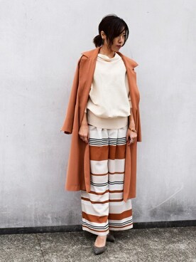 「MK MICHEL KLEIN（エムケーミッシェルクラン）のアイテム（その他アウター）」を使った、MKミッシェルクランさん（レディース・158cm）の春コーディネート
