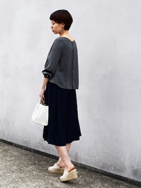 MKミッシェルクランさん（レディース・166cm）の春コーディネート