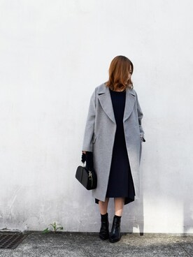 「MK MICHEL KLEIN（エムケーミッシェルクラン）のアイテム（その他アウター）」を使った、MKミッシェルクランさん（レディース・155cm）の秋コーディネート