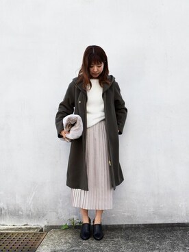 「MK MICHEL KLEIN（エムケーミッシェルクラン）のアイテム（その他アウター）」を使った、MKミッシェルクランさん（レディース・160cm）の秋コーディネート
