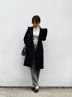 「MK MICHEL KLEIN（エムケーミッシェルクラン）のアイテム（その他アウター）」を使った、MKミッシェルクランさん（レディース・158cm）の秋コーディネート