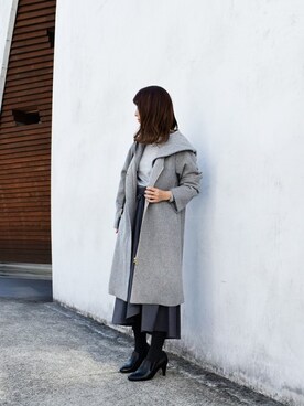 「MK MICHEL KLEIN（エムケーミッシェルクラン）のアイテム（その他アウター）」を使った、MKミッシェルクランさん（レディース・160cm）の秋コーディネート