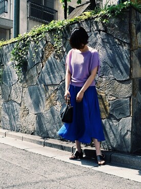 「MKミッシェルクラン」｜「アイテム（シューズ）」を使った、MKミッシェルクランさん（レディース・166cm）の夏コーディネート