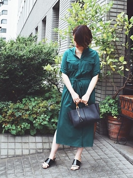「MKミッシェルクラン」｜「アイテム（シューズ）」を使った、MKミッシェルクランさん（レディース・166cm）の夏コーディネート