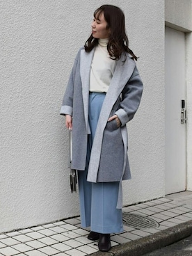 「MK MICHEL KLEIN（エムケーミッシェルクラン）のアイテム（その他アウター）」を使った、MKミッシェルクランさん（レディース・167cm）の秋コーディネート